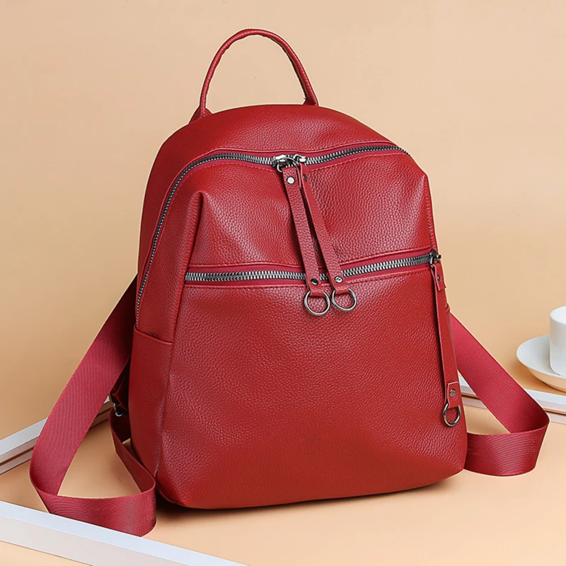 Waterproof Backpack For Woman High Quality PU Leather Backpacks For Teenage Girls Female School Shoulder Bag Bagpack
Waterproof Backpack For Woman High Quality PU Leather Backpacks For Teenage Girls Female School Shoulder Bag Bagpack