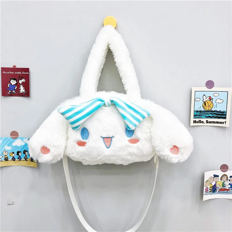 New Sanrio Trend New Bow Cinnamoroll Plush Toy Messenger Bag Foreign Girl Mobile Phone Bag Gift
New Sanrio Trend New Bow Cinnamoroll Plush Toy Messenger Bag Foreign Girl Mobile Phone Bag Gift