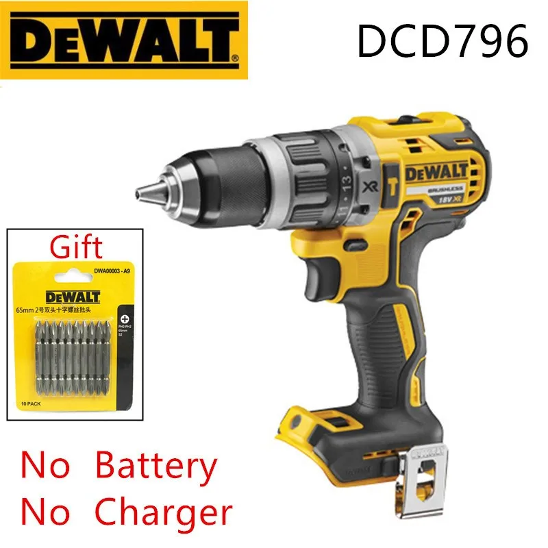 DEWALT DCD796 Brushless Electric Drill Lithium Impact Drill Multifunctional Rechargeable Electric Drill No charger no battery
DEWALT DCD796 Brushless Electric Drill Lithium Impact Drill Multifunctional Rechargeable Electric Drill No charger no battery