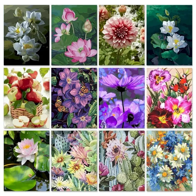 GATYZTORY Oil Painting By Numbers Flowers Picture Diy Gift Paint By Numbers For Adults Handiwork Art 60x75cm Frames Decor Home
GATYZTORY Oil Painting By Numbers Flowers Picture Diy Gift Paint By Numbers For Adults Handiwork Art 60x75cm Frames Decor Home