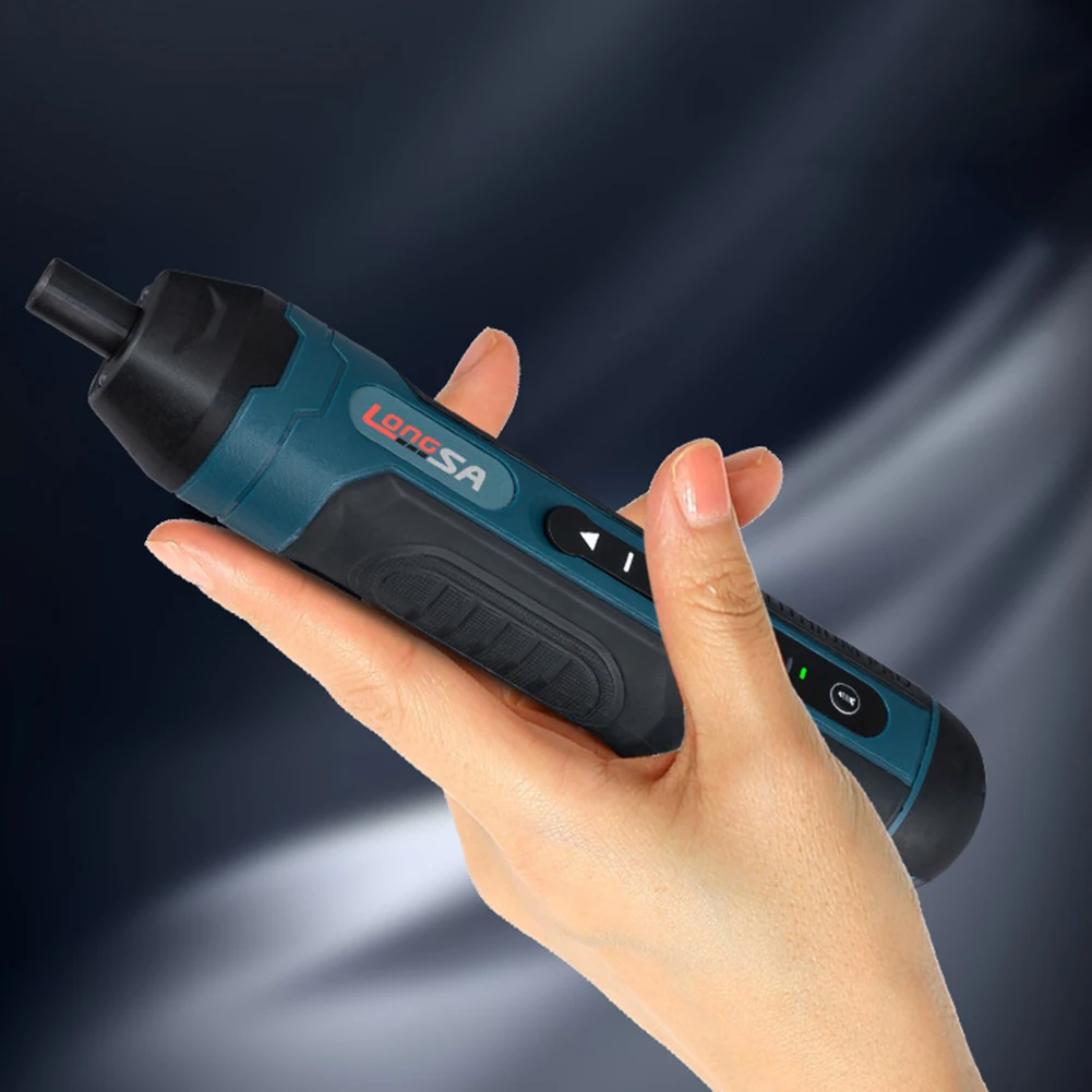 

USB Electric Screwdriver Rechargeable 3.6V Straight Handle Screwdrivers Torque Adjustment 1300aMh Lithium Battery Repair Gadgets