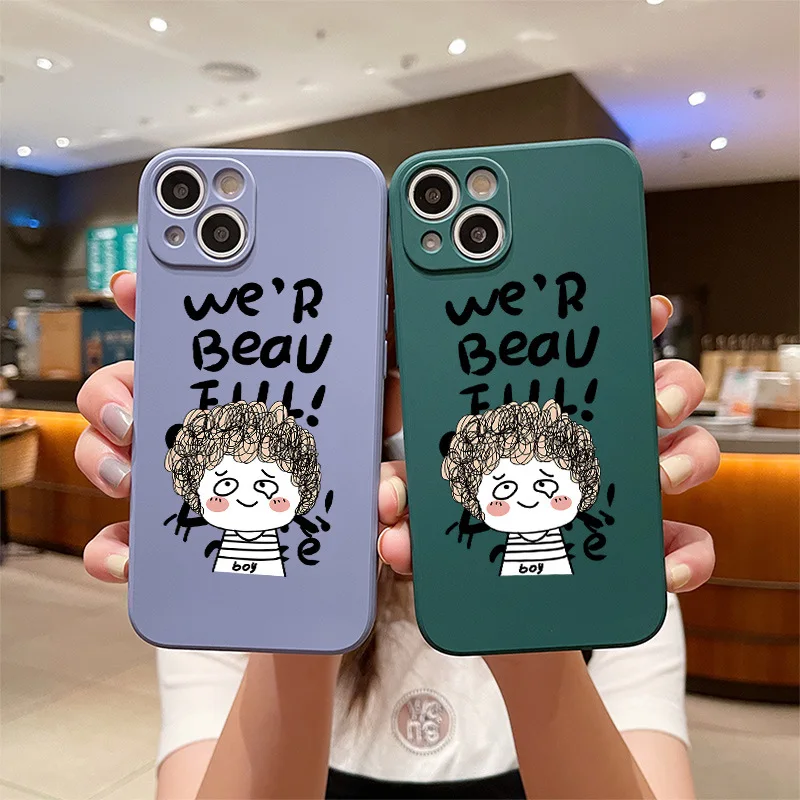 Cute little man instant noodle head girl phone case for iphone 13 12 11 8 7 pro max X XR XS XSMAX creative funny phone case
Cute little man instant noodle head girl phone case for iphone 13 12 11 8 7 pro max X XR XS XSMAX creative funny phone case