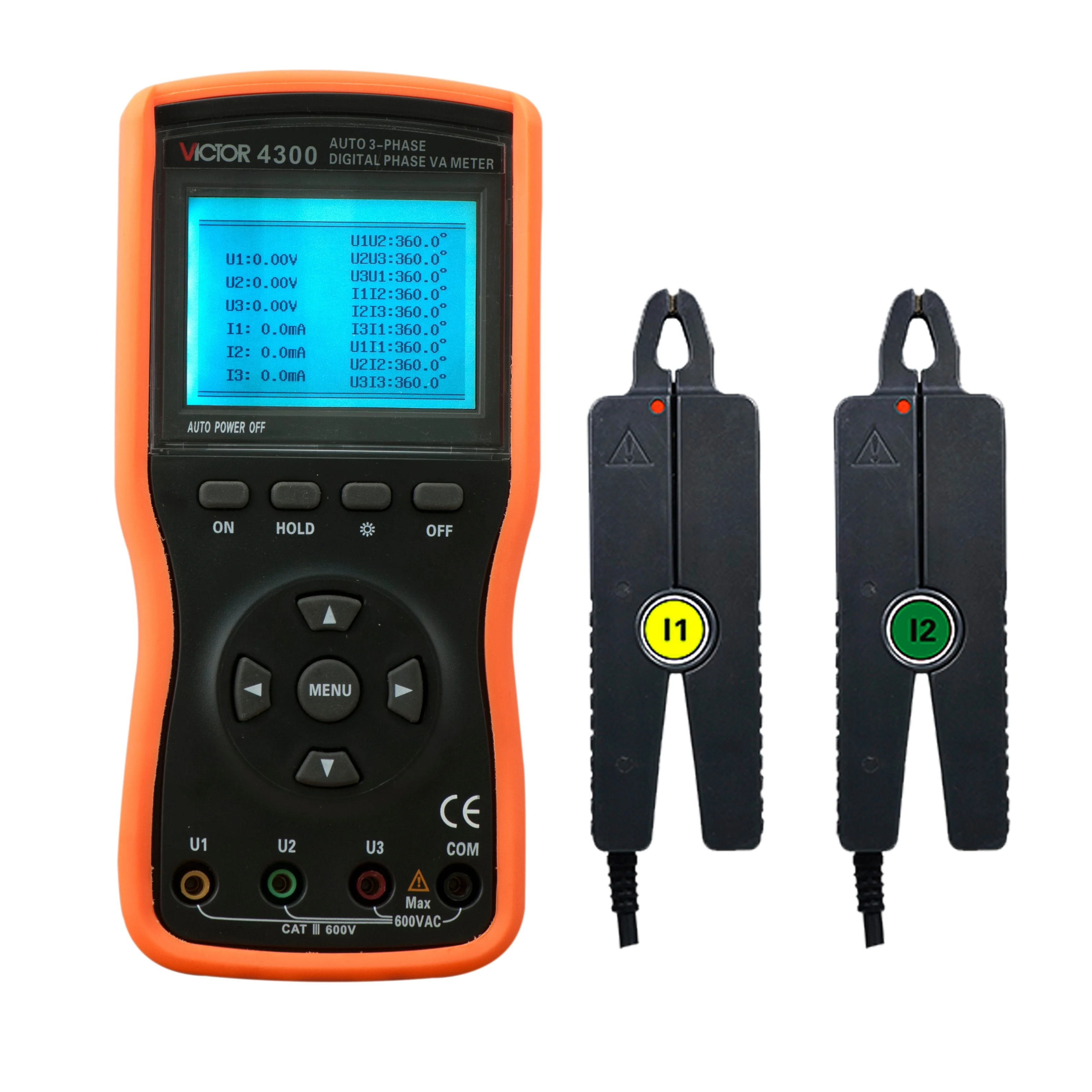 VICTOR 4300 Phase Current Voltage Three Phase Digital Phase Meter Multifunction Meter Power Detector
VICTOR 4300 Phase Current Voltage Three Phase Digital Phase Meter Multifunction Meter Power Detector