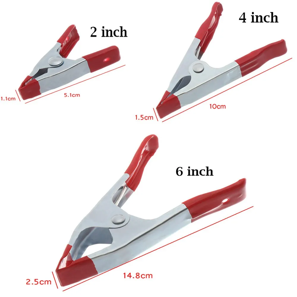 2/4/6 Inch Metal A-Shaped Spring Clip Multi-Purpose Woodworking Electrician Powerful Spring Clamps Hand Tools Muslin Clamps
2/4/6 Inch Metal A-Shaped Spring Clip Multi-Purpose Woodworking Electrician Powerful Spring Clamps Hand Tools Muslin Clamps