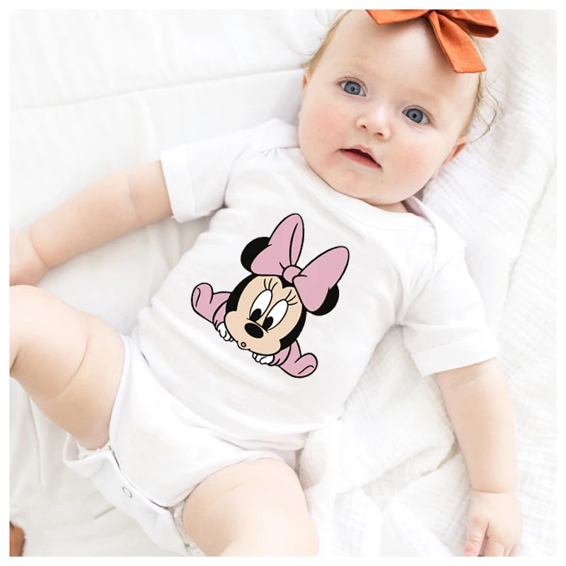 New Minnie Mouse Baby Girl Clothes Summer Short Sleeve Bodysuit for Newborns Cotton Baby Clothes New Born Romper
New Minnie Mouse Baby Girl Clothes Summer Short Sleeve Bodysuit for Newborns Cotton Baby Clothes New Born Romper