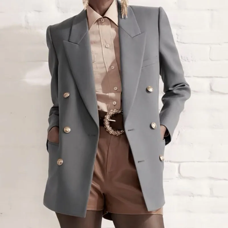 blazer for women2023 Autumn New Korean Fashion Double breasted Slim Fit Women's Suit Coat Wool blend long sleeved top y2k jacket
blazer for women2023 Autumn New Korean Fashion Double breasted Slim Fit Women's Suit Coat Wool blend long sleeved top y2k jacket