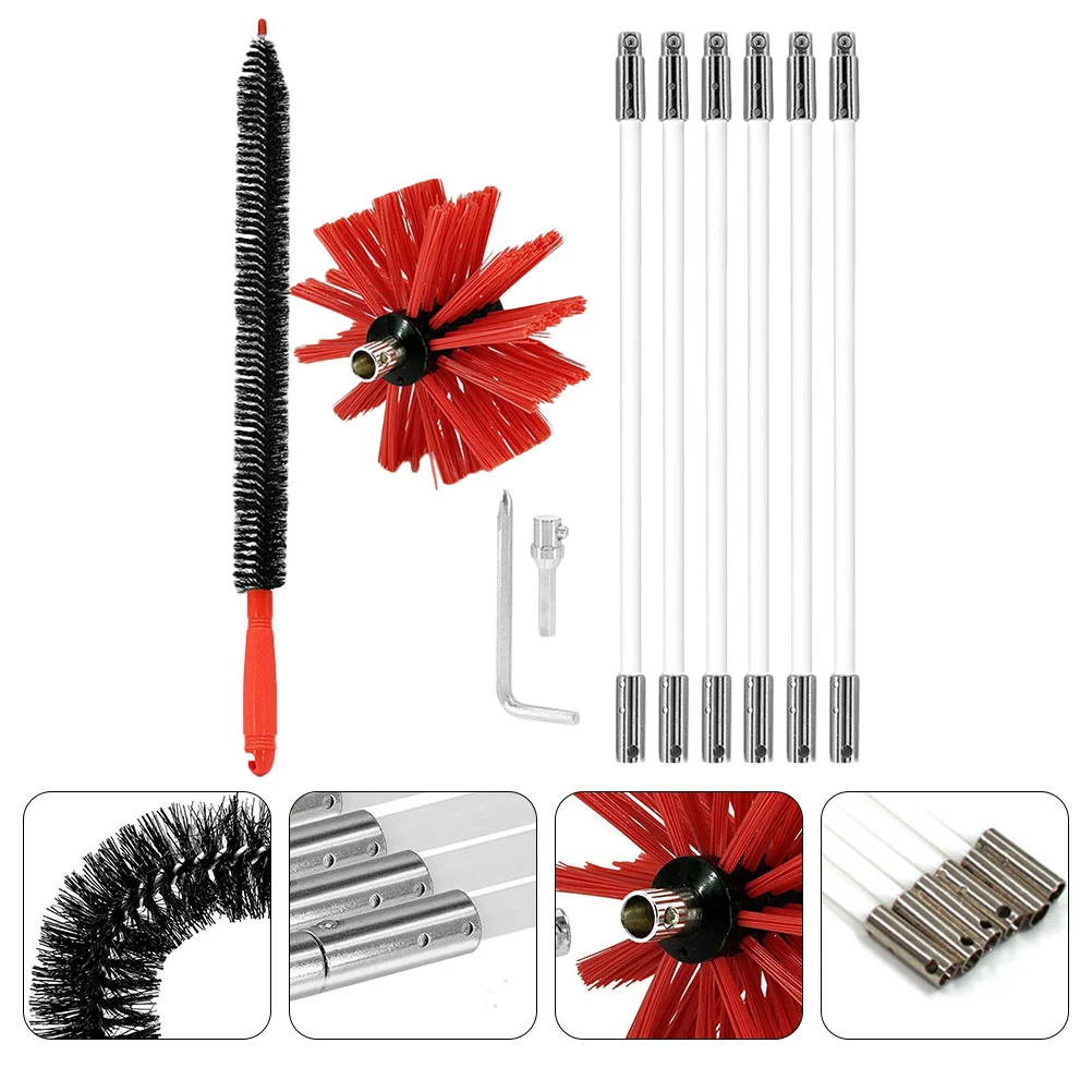 1 Set Chimney Brush Fireplace Brush Inner Pipe Brush Dryer Pipe Brush 6 Rods
1 Set Chimney Brush Fireplace Brush Inner Pipe Brush Dryer Pipe Brush 6 Rods