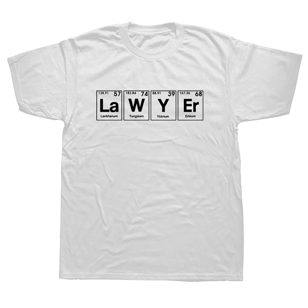 Забавная Уникальная футболка с изображением юриста в период периодического стола, Повседневная футболка, хлопковые мужские футболки
Забавная Уникальная футболка с изображением юриста в период периодического стола, Повседневная футболка, хлопковые мужские футболки