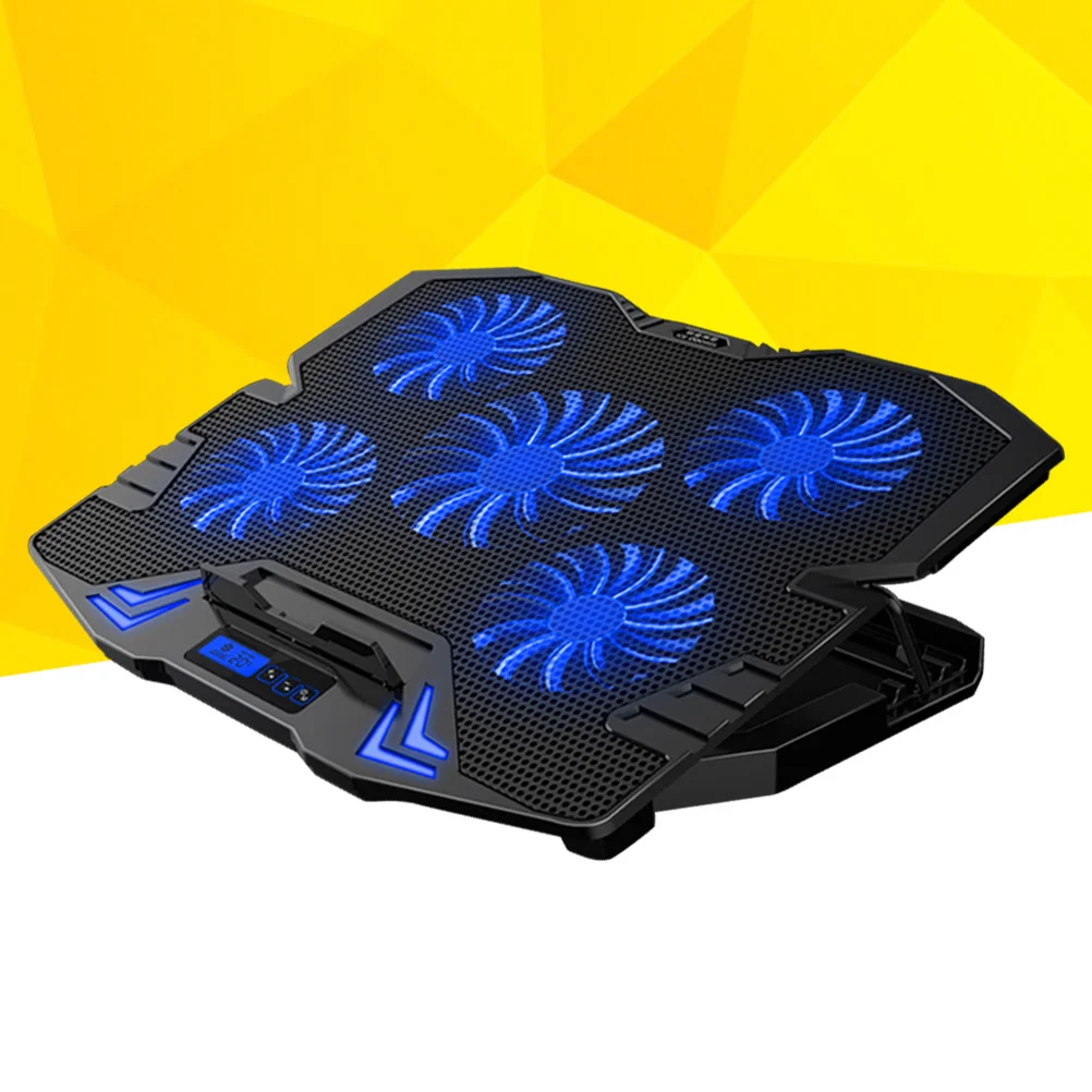 Notebook Cooler with Fans Adjustable Laptop Cooling Pad Silent Cooling Stand (Black and Blue, Touch Version)
Notebook Cooler with Fans Adjustable Laptop Cooling Pad Silent Cooling Stand (Black and Blue, Touch Version)