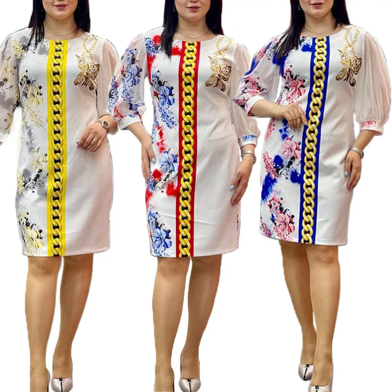 African Print Dresses Summer African Women Half Sleeve Polyester O-Neck Red Blue Yellow Green Dress African Dresses for Women 
African Print Dresses Summer African Women Half Sleeve Polyester O-Neck Red Blue Yellow Green Dress African Dresses for Women