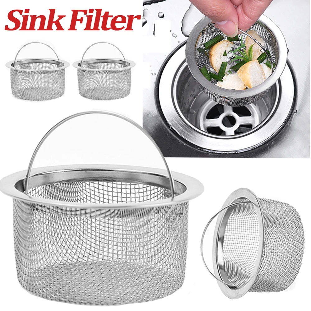 Kitchen Stainless Steel Filter Bath Hair Catcher Stopper Shower Drain Sink Strainer Hole Filter Trap Anti-blocking Waste Screen 
Kitchen Stainless Steel Filter Bath Hair Catcher Stopper Shower Drain Sink Strainer Hole Filter Trap Anti-blocking Waste Screen
