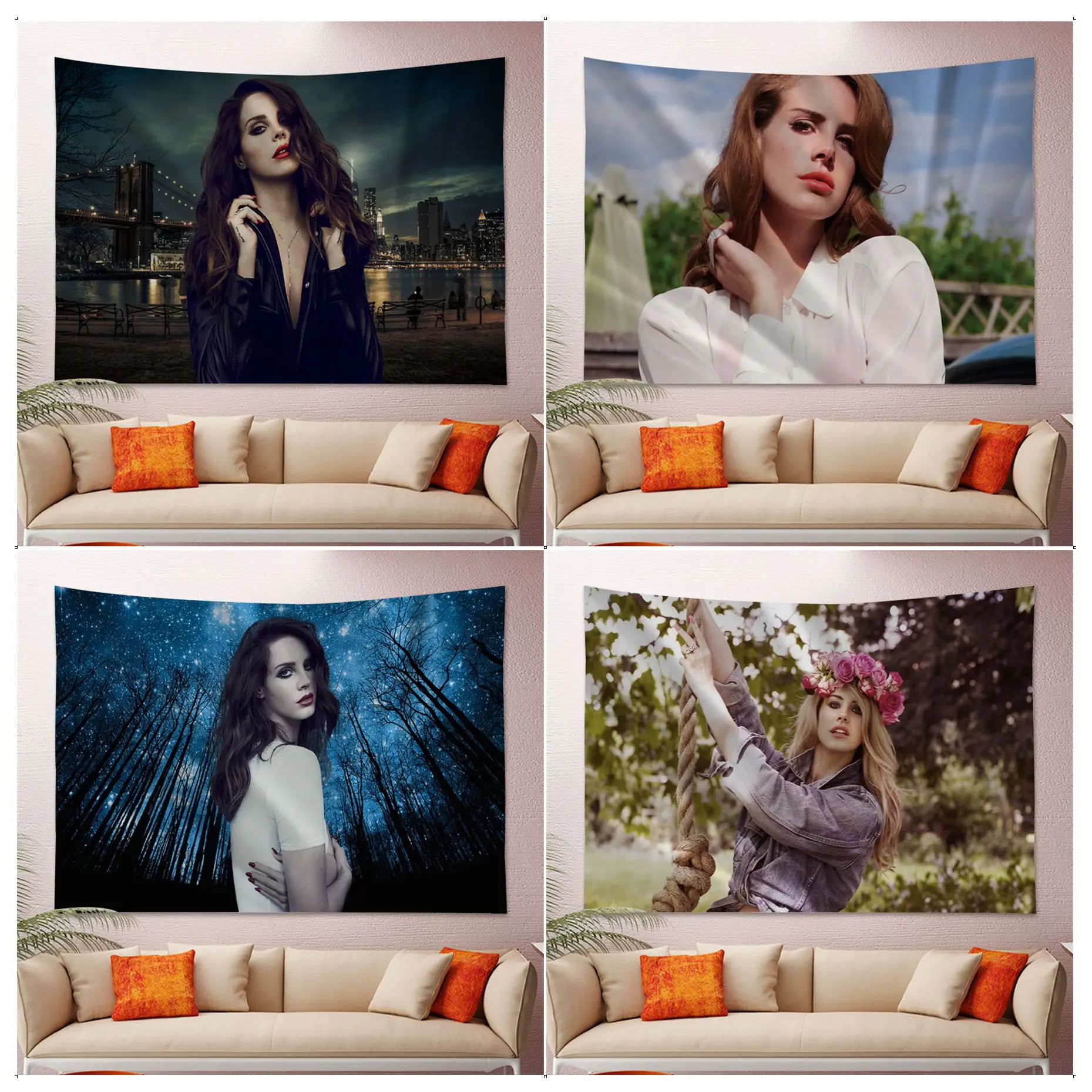 Lana Del Rey Singer Tapestry Art Printing For Living Room Home Dorm Decor Decor Blanket
Lana Del Rey Singer Tapestry Art Printing For Living Room Home Dorm Decor Decor Blanket