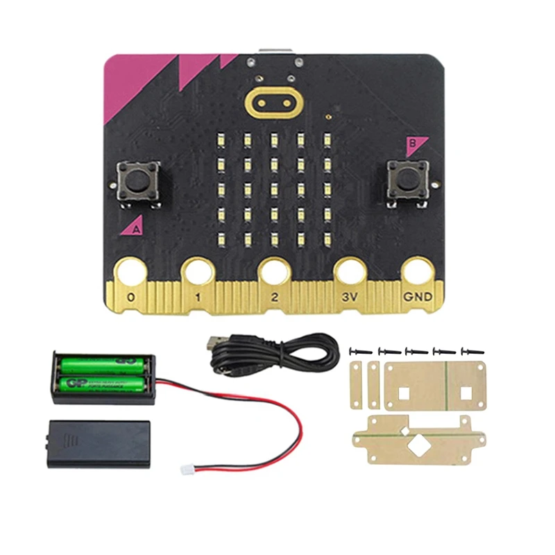 BBC Micro:Bit V2.2 Kit Built-In Speaker Microphone Touch Sensitive Programmable Learning Development Board+Acrylic Case
BBC Micro:Bit V2.2 Kit Built-In Speaker Microphone Touch Sensitive Programmable Learning Development Board+Acrylic Case