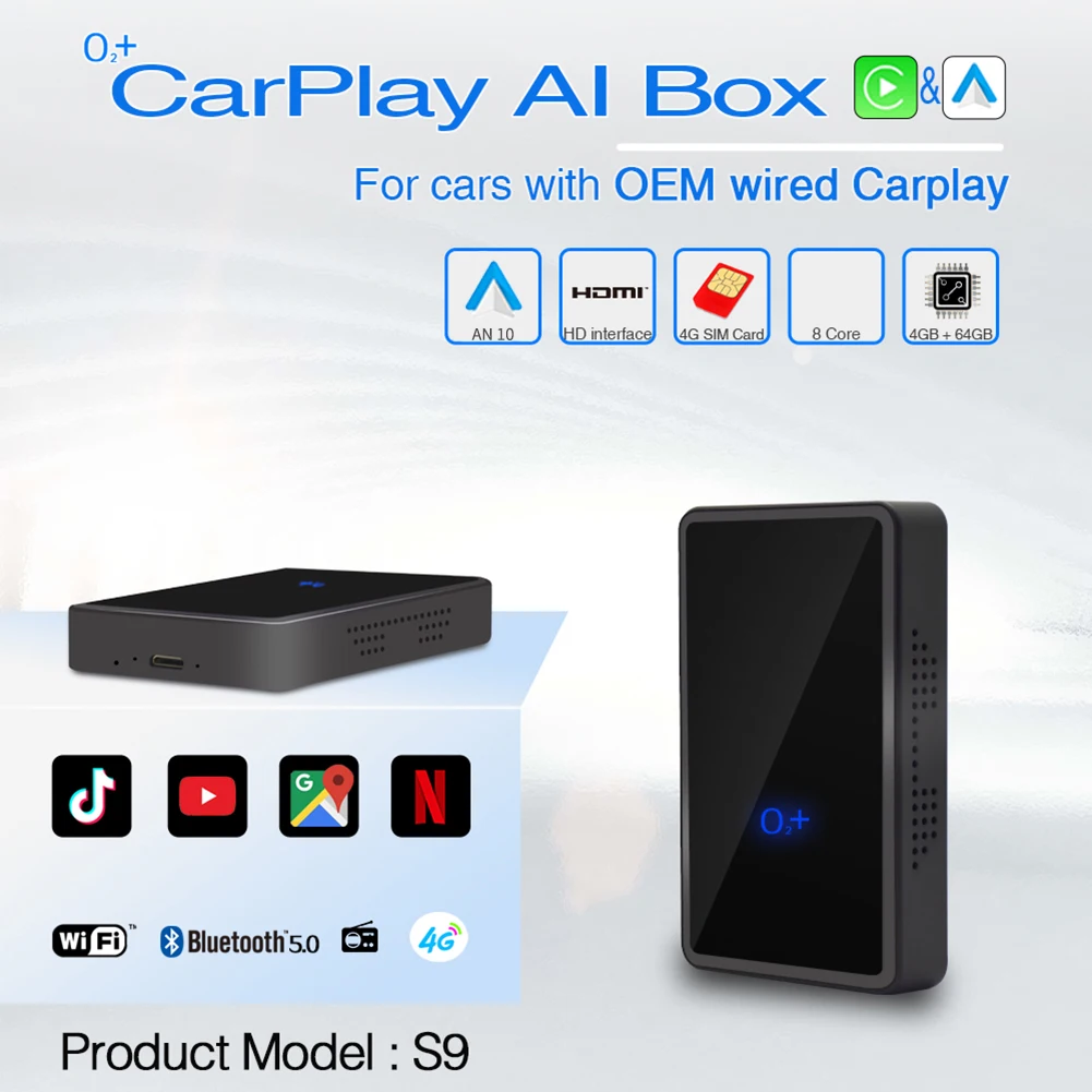 2022 беспроводной карманный 8-ядерный адаптер Carplay с искусственным интеллектом, SIM-картой, TF картой (10,0), автомобильные аксессуары для электрон...
2022 беспроводной карманный 8-ядерный адаптер Carplay с искусственным интеллектом, SIM-картой, TF картой (10,0), автомобильные аксессуары для электрон...