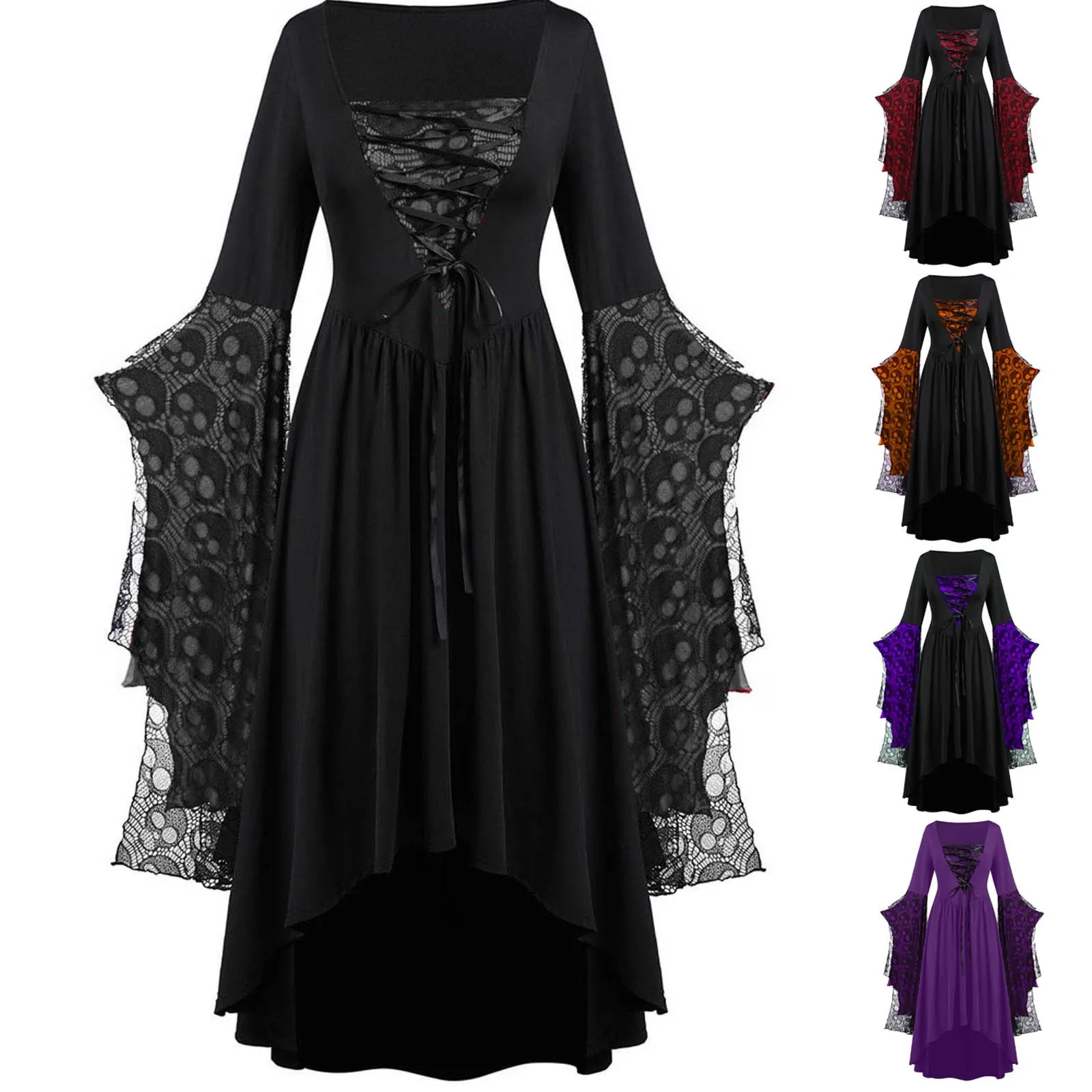 2023 Halloween Dresses Costumes Women Vintage High Grade Cami Bandage Lace Up High Low Dress Party Dress Short Sexy Dress S-5XL
2023 Halloween Dresses Costumes Women Vintage High Grade Cami Bandage Lace Up High Low Dress Party Dress Short Sexy Dress S-5XL