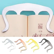 Pianos Stands Song Book Page Holder Clip Music Note Sheet Metal Hot Sale For Music Book Speech Draft Cooking Magazines Newspaper