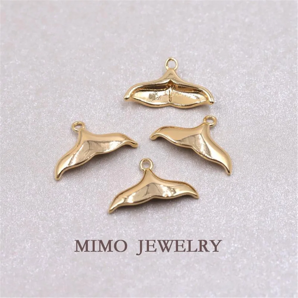 Save color plating real gold smooth simple fish tail mermaid tail pendant necklace DIY accessories
Save color plating real gold smooth simple fish tail mermaid tail pendant necklace DIY accessories
