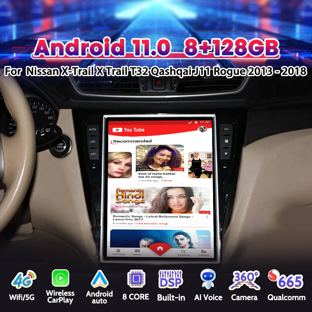 Android 11 For Nissan X-Trail 2014-2017 Car Multimedia Player Auto Audio Radio Stereo 2 Din CarPlay 12.1 Inch Head Unit
Android 11 For Nissan X-Trail 2014-2017 Car Multimedia Player Auto Audio Radio Stereo 2 Din CarPlay 12.1 Inch Head Unit