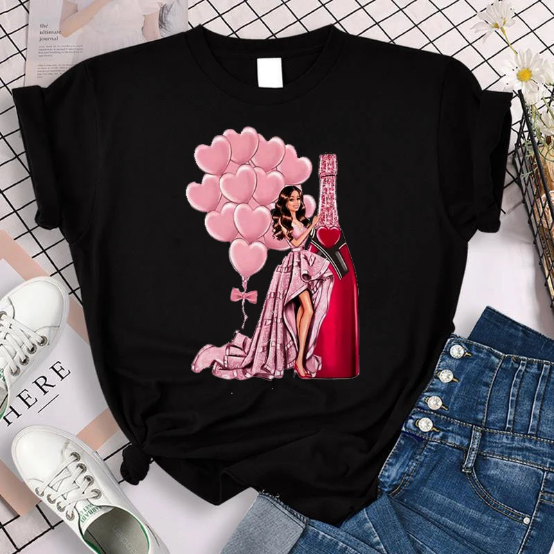 Pink Balloon Lover Print Women Tshirt Casual Korean Summer T Shirts New Fashion T-shirt Girl Short Sleeves Tops Clothes
Pink Balloon Lover Print Women Tshirt Casual Korean Summer T Shirts New Fashion T-shirt Girl Short Sleeves Tops Clothes