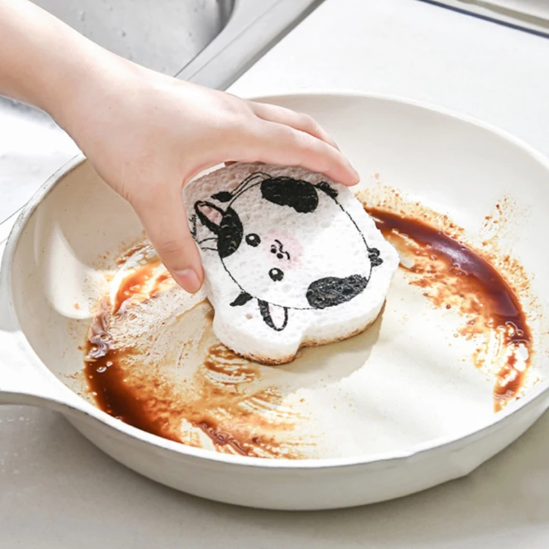 Magical Kitchen Sponge Compressed Wood Pulp Sponge Cartoon Dishwashing Brush Magic Wipe Microwave Cleaner Kitchen Cleaning Tools
Magical Kitchen Sponge Compressed Wood Pulp Sponge Cartoon Dishwashing Brush Magic Wipe Microwave Cleaner Kitchen Cleaning Tools