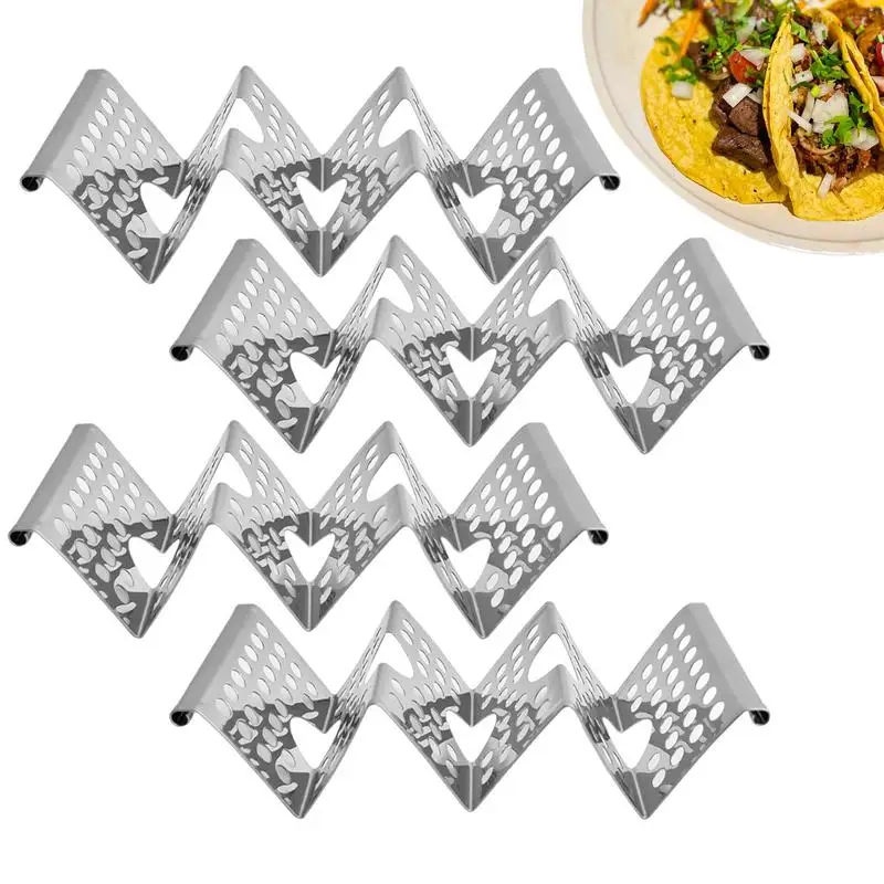 Taco Holders Set Of 4 Stainless Steel Tortilla Holder Stand Taco Plates W-Shaped For Home And Restaurant Fill & Serve Tacos With
Taco Holders Set Of 4 Stainless Steel Tortilla Holder Stand Taco Plates W-Shaped For Home And Restaurant Fill & Serve Tacos With