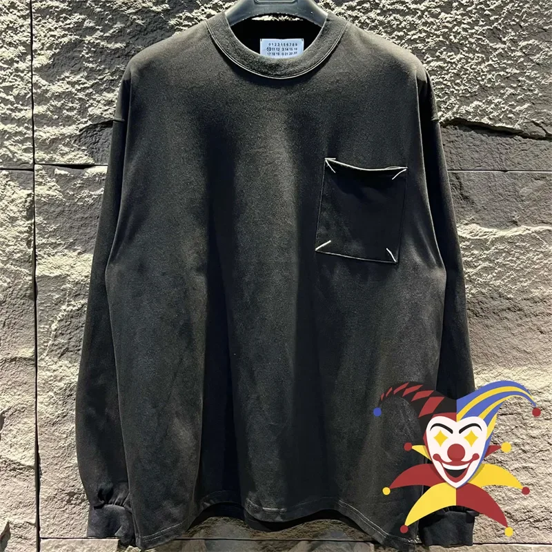 Long Sleeve Mm6 Margiela Embroidery Pocket T-Shirt Men Women Best Quality oversize T Shirt Black White Tee Top
Long Sleeve Mm6 Margiela Embroidery Pocket T-Shirt Men Women Best Quality oversize T Shirt Black White Tee Top