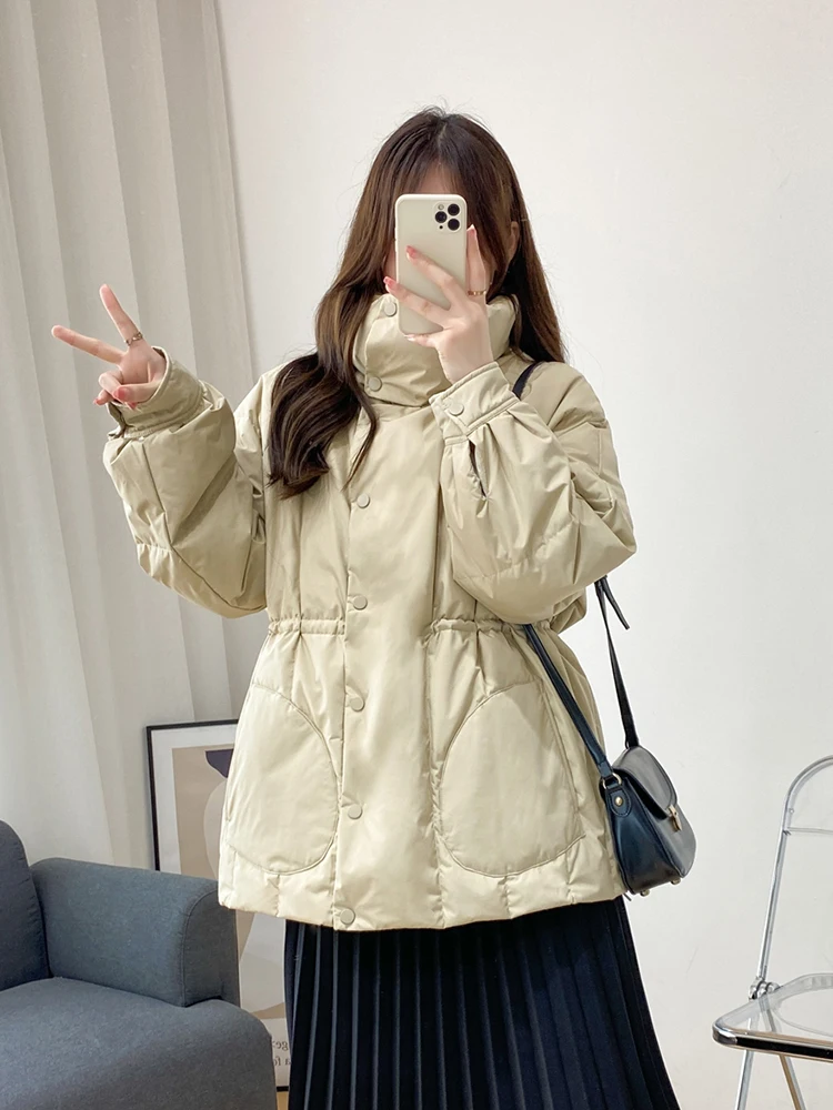 2022 Autumn Winter Women White Duck Down Jackets Female Stand Collar Thick Warm Outerwear Windproof Casual Student Coats A115
2022 Autumn Winter Women White Duck Down Jackets Female Stand Collar Thick Warm Outerwear Windproof Casual Student Coats A115
