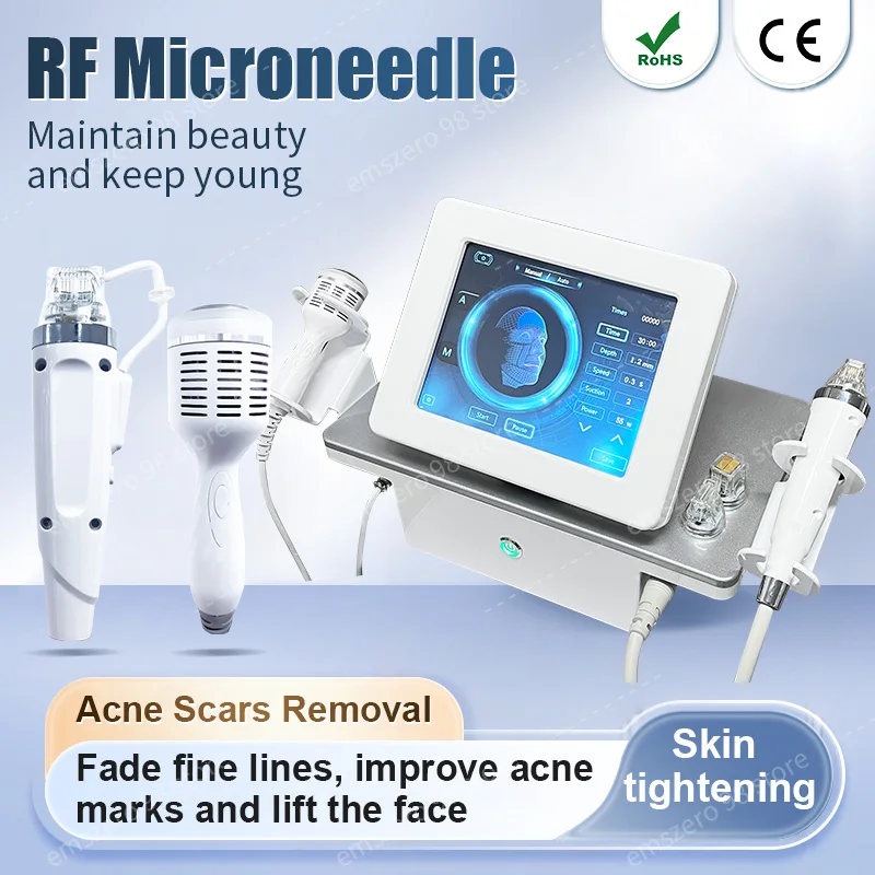Rf Microneedling Machine Fractional Anti-aging Skin Tight Face Lift Wrinkle Scar Acne Stretch Mark Removal Device for Sale
Rf Microneedling Machine Fractional Anti-aging Skin Tight Face Lift Wrinkle Scar Acne Stretch Mark Removal Device for Sale