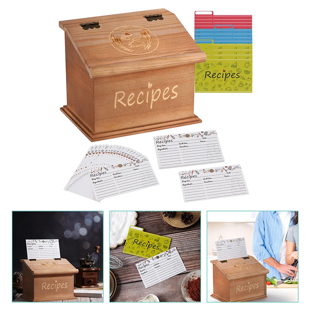 Box Recipe Wooden Wood Organizer Storagejewelry Case Kitchen Container Gift Vintage Retro Holder Unfinished Desktop Farmhouse
Box Recipe Wooden Wood Organizer Storagejewelry Case Kitchen Container Gift Vintage Retro Holder Unfinished Desktop Farmhouse