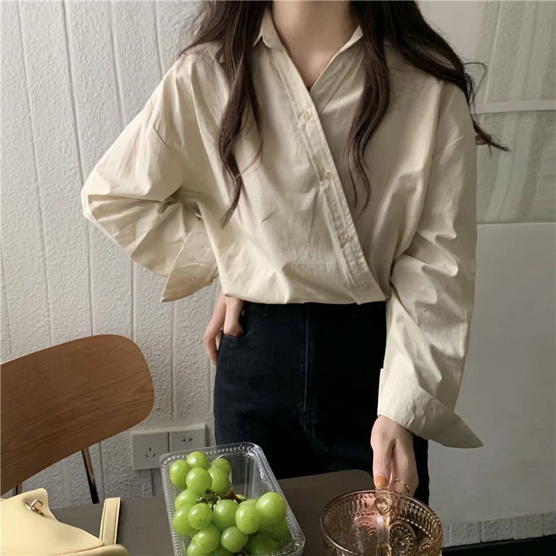 Asymmetrica Blouses Women 2022 Autumn Long Sleeve Shirts Solid Loose Female Tops Casual Chic Blouse Ladies Clothing
Asymmetrica Blouses Women 2022 Autumn Long Sleeve Shirts Solid Loose Female Tops Casual Chic Blouse Ladies Clothing