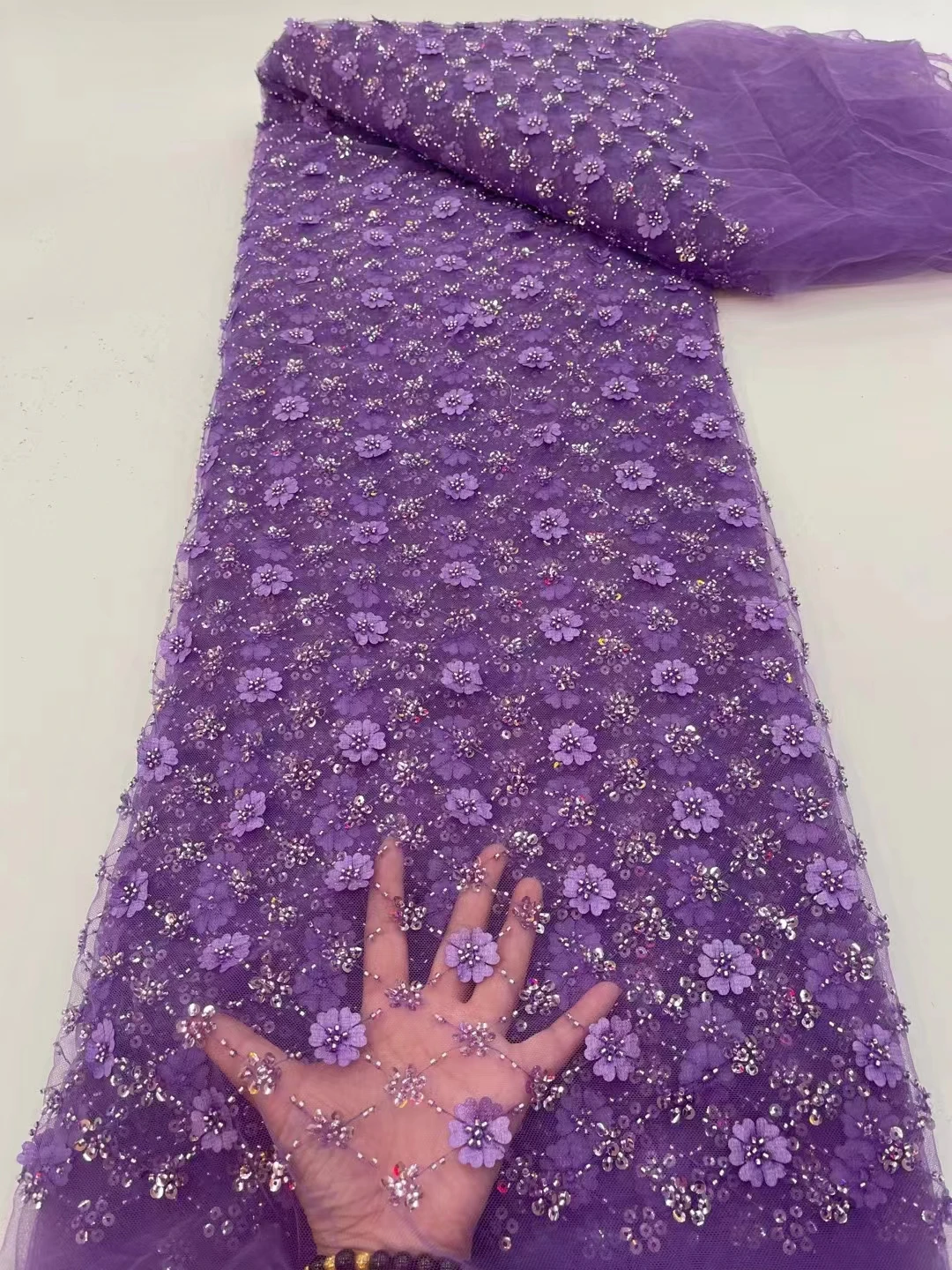 High-End High Quality Luxury French Embroidery Groom Lace Fabric African Nigerian With Sequins Fabric For Wedding Dress
High-End High Quality Luxury French Embroidery Groom Lace Fabric African Nigerian With Sequins Fabric For Wedding Dress