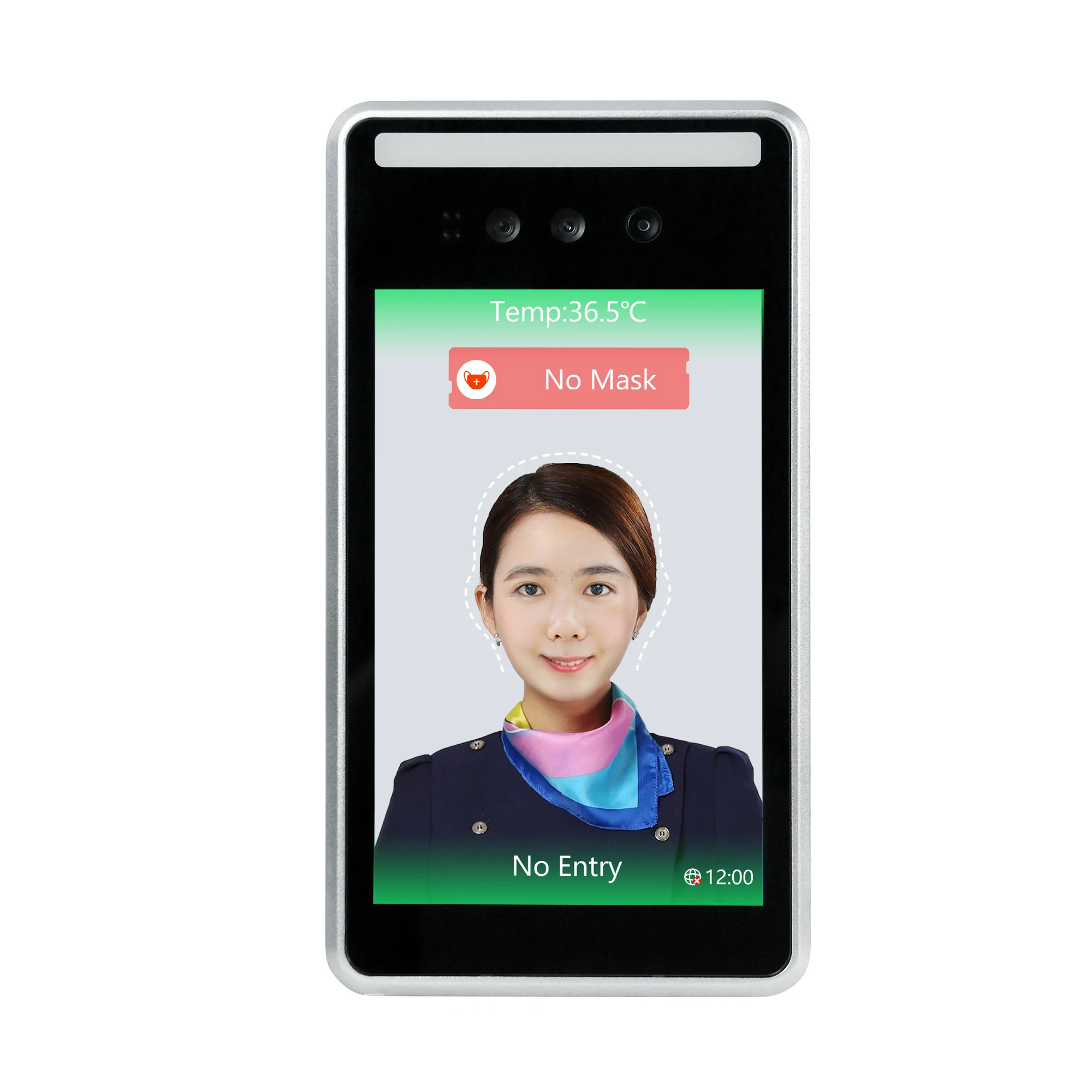 Wall-Mounted Quick Identity Verification Attendance Record Function Human Body Temperature Measurement Camera
Wall-Mounted Quick Identity Verification Attendance Record Function Human Body Temperature Measurement Camera