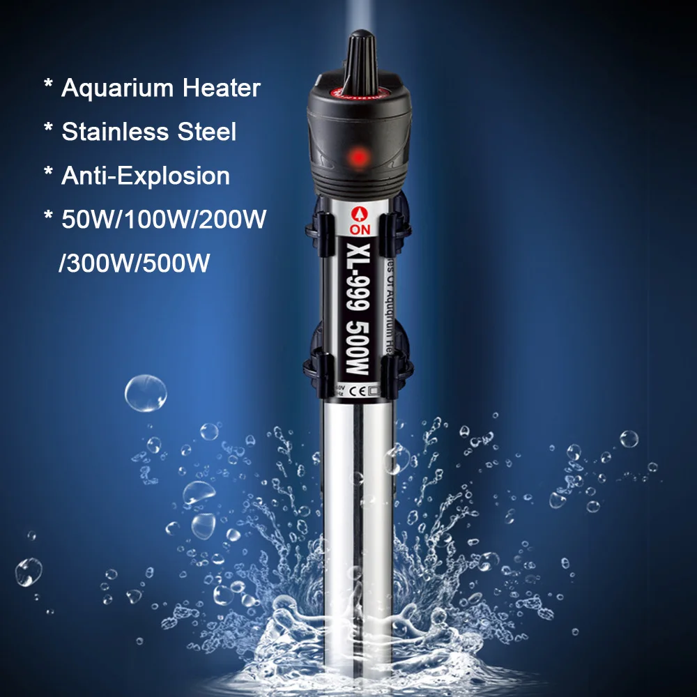 Stainless Steel Aquarium Heater Rod Thermostat Submersible Fish Tank Heater Heating Rod Adjustable Temperature Control 220-240V
Stainless Steel Aquarium Heater Rod Thermostat Submersible Fish Tank Heater Heating Rod Adjustable Temperature Control 220-240V