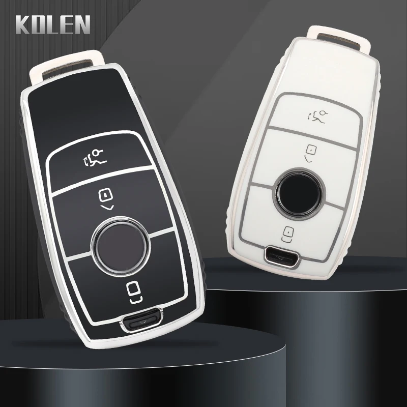 

New TPU Car Remote Key Cover Case Shell Fob For Mercedes Benz A C E S G Class GLC CLE CLA GLB GLS W177 W205 W213 W222 X167 AMG