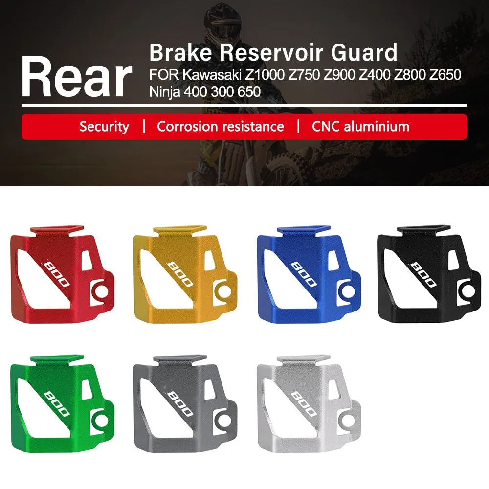 For KAWASAKI Z800 Z 800 2017 2018 2019 CNC Aluminum Motorcycle Accessories Rear Brake Fluid Tank Reservoir Guard Cover Protector
For KAWASAKI Z800 Z 800 2017 2018 2019 CNC Aluminum Motorcycle Accessories Rear Brake Fluid Tank Reservoir Guard Cover Protector