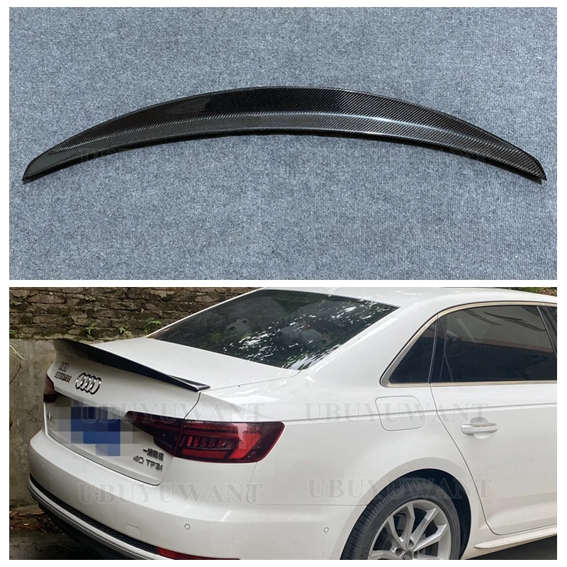 For Audi A4 B9 Spoiler 2016-2021 Carbon Fiber Material HK Style Rear Trunk Lip Spoiler Wing Car Accessories
For Audi A4 B9 Spoiler 2016-2021 Carbon Fiber Material HK Style Rear Trunk Lip Spoiler Wing Car Accessories