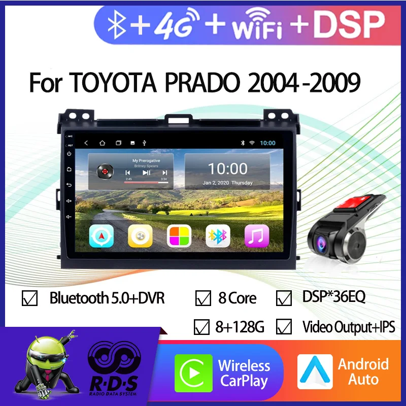 Car GPS Navigation For TOYOTA PRADO 2004-2009 Auto Radio Stereo Multimedia Player With Mirror Link Backup Camera
Car GPS Navigation For TOYOTA PRADO 2004-2009 Auto Radio Stereo Multimedia Player With Mirror Link Backup Camera