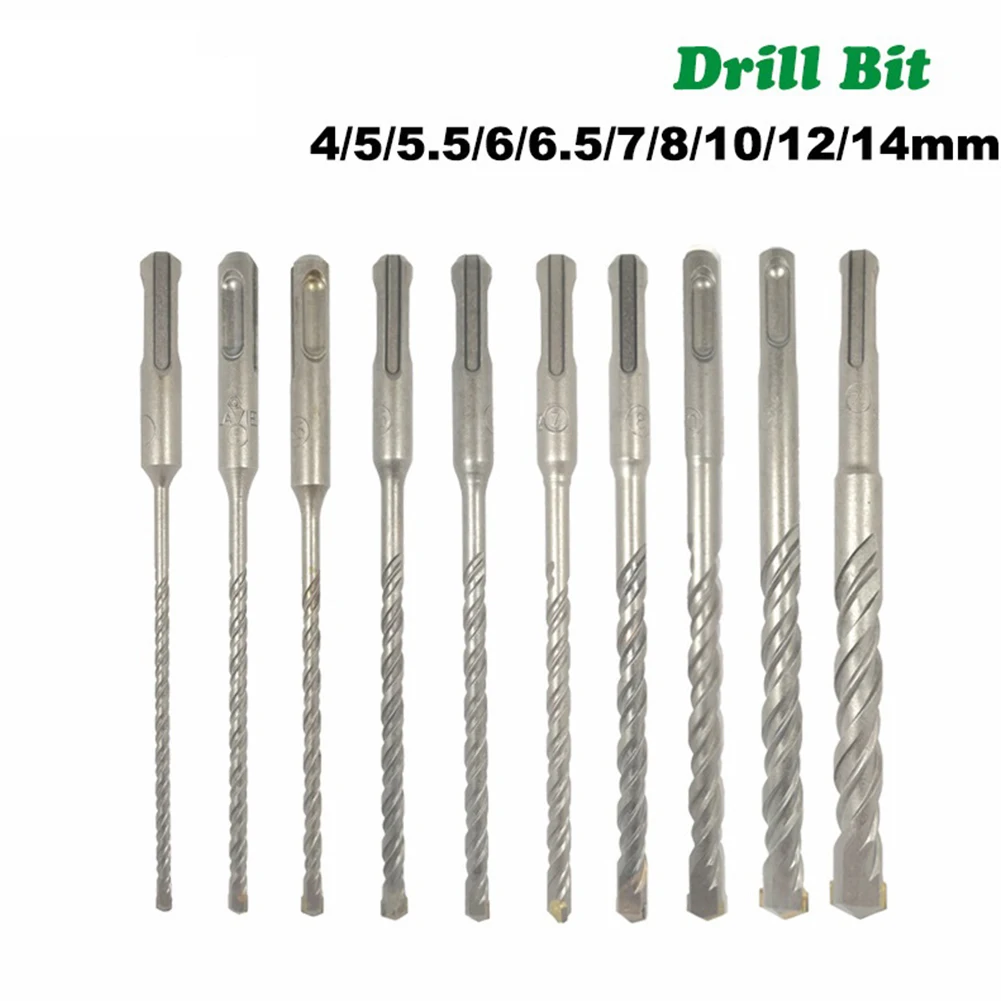 10pcs Impact Drill Bit 4/5/5.5/6/6.5/7/8/10/12/14 Mm For Drilling To Masonry Light Concrete Limestone Natural Artificial Stone
10pcs Impact Drill Bit 4/5/5.5/6/6.5/7/8/10/12/14 Mm For Drilling To Masonry Light Concrete Limestone Natural Artificial Stone