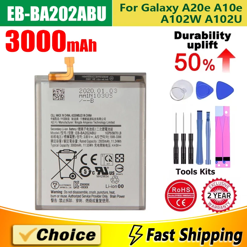 Фонарь Новый Сменный литиевый аккумулятор для телефона Samsung Galaxy A20e фонарь A10e