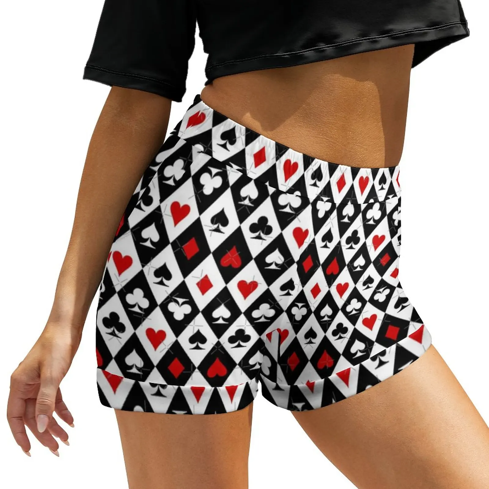 Red Hear Print Shorts Lady Playing Cards Suit Symbols Casual Print Shorts High Waist Oversized Short Pants Summer Sport Bottoms
Red Hear Print Shorts Lady Playing Cards Suit Symbols Casual Print Shorts High Waist Oversized Short Pants Summer Sport Bottoms