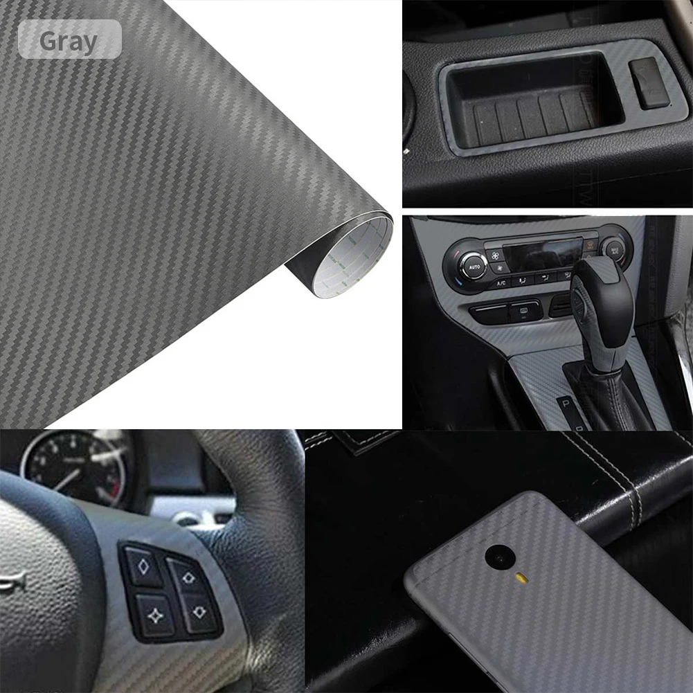 3D Waterproof Colored Carbon Fiber Sticker Roll Film Wrap Car Motorcycle Universal DIY Styling Vinyl Decal 50cmx127cm
3D Waterproof Colored Carbon Fiber Sticker Roll Film Wrap Car Motorcycle Universal DIY Styling Vinyl Decal 50cmx127cm