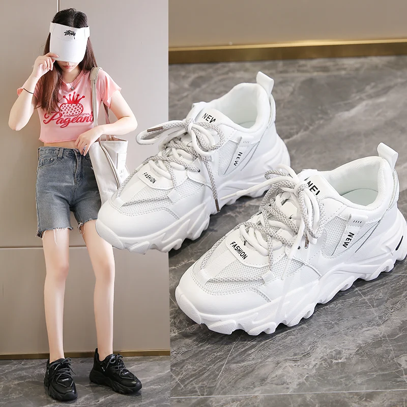 Ladies Sneakers Spring High-quality Low-cut Leather Vulcanized Shoes Korean Fashion Non-slip Comfortable Thick-soled Old Shoes
Ladies Sneakers Spring High-quality Low-cut Leather Vulcanized Shoes Korean Fashion Non-slip Comfortable Thick-soled Old Shoes