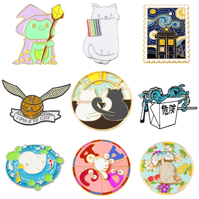 XEDZ Cartoon Elephant Couple Cat Rotating Delicate Metal Enamel Lapel Brooch Pins Creative Stamp Hazardous Box Alloy Badges Gift
XEDZ Cartoon Elephant Couple Cat Rotating Delicate Metal Enamel Lapel Brooch Pins Creative Stamp Hazardous Box Alloy Badges Gift