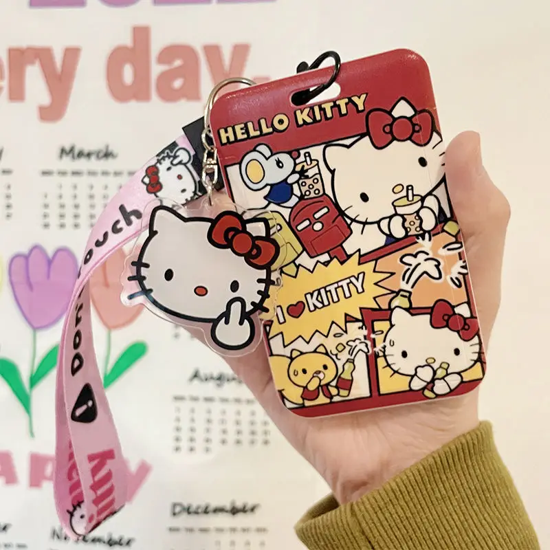 Anime Hello Kittys Card Sleeve Sanrio Kawaii Cartoon Cute Student Halter Campus Meal Card Cover Doll Pendant Keychain Toy Girls
Anime Hello Kittys Card Sleeve Sanrio Kawaii Cartoon Cute Student Halter Campus Meal Card Cover Doll Pendant Keychain Toy Girls