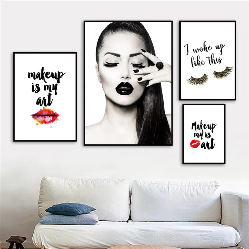 Red Lip Wall Picture Makeup Girl Canvas Art Print Fashion Beauty Salon Canvas Painting Art Poster Lash Quote Wall Decor Art
Red Lip Wall Picture Makeup Girl Canvas Art Print Fashion Beauty Salon Canvas Painting Art Poster Lash Quote Wall Decor Art