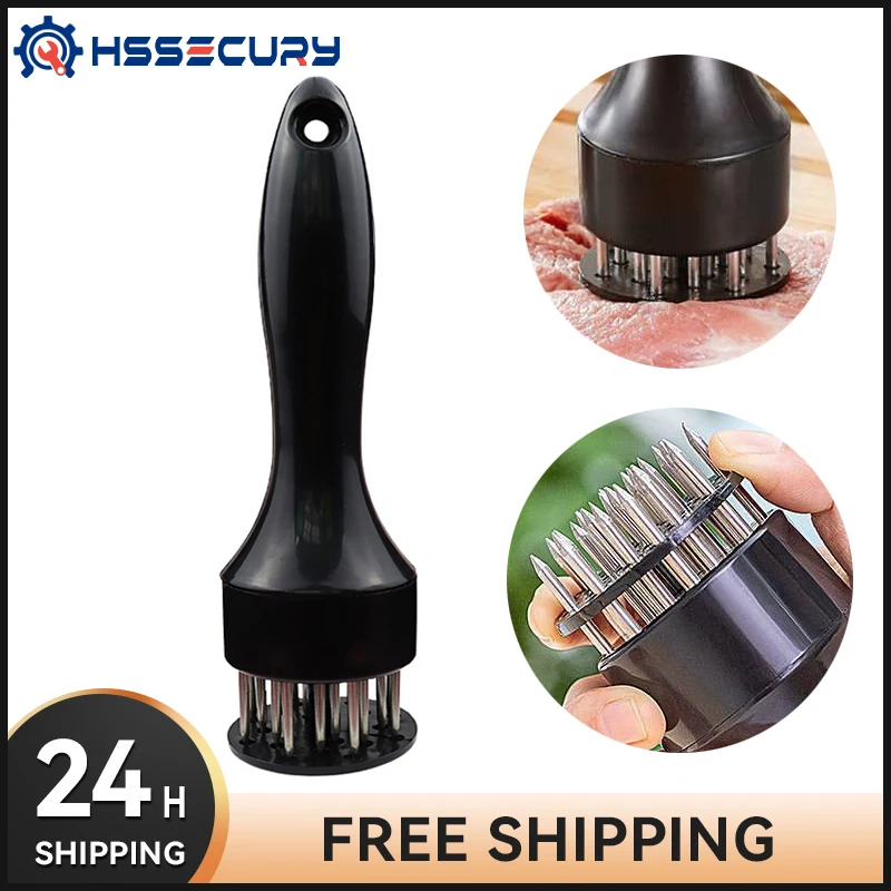 Kitchen Steak Knock-Sided Pork Pounders Tenderizer Needle Stainless Steel Machine Roller Needle Meat Hammer Kitchen Cooking Tool
Kitchen Steak Knock-Sided Pork Pounders Tenderizer Needle Stainless Steel Machine Roller Needle Meat Hammer Kitchen Cooking Tool