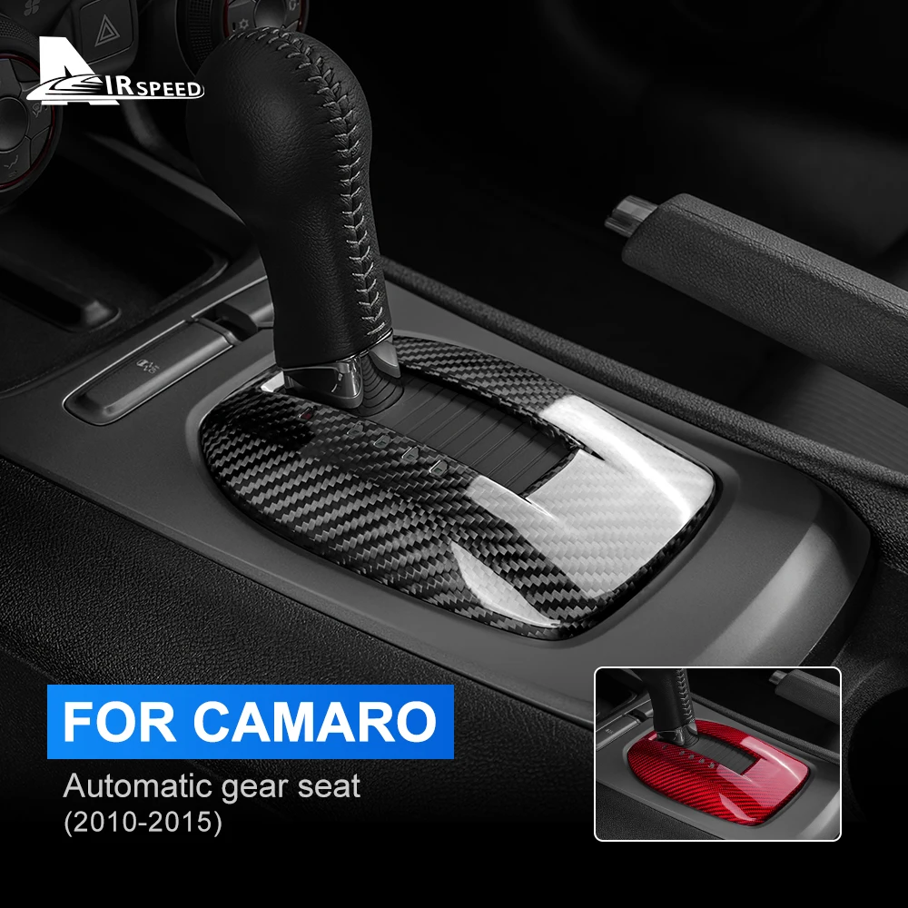 

Популярная автомобильная панель переключения передач для Chevrolet Camaro 2010, 2011, 2012, 2013, 2014, 2015, аксессуары для внутренней отделки из натурального твердого углеродного волокна