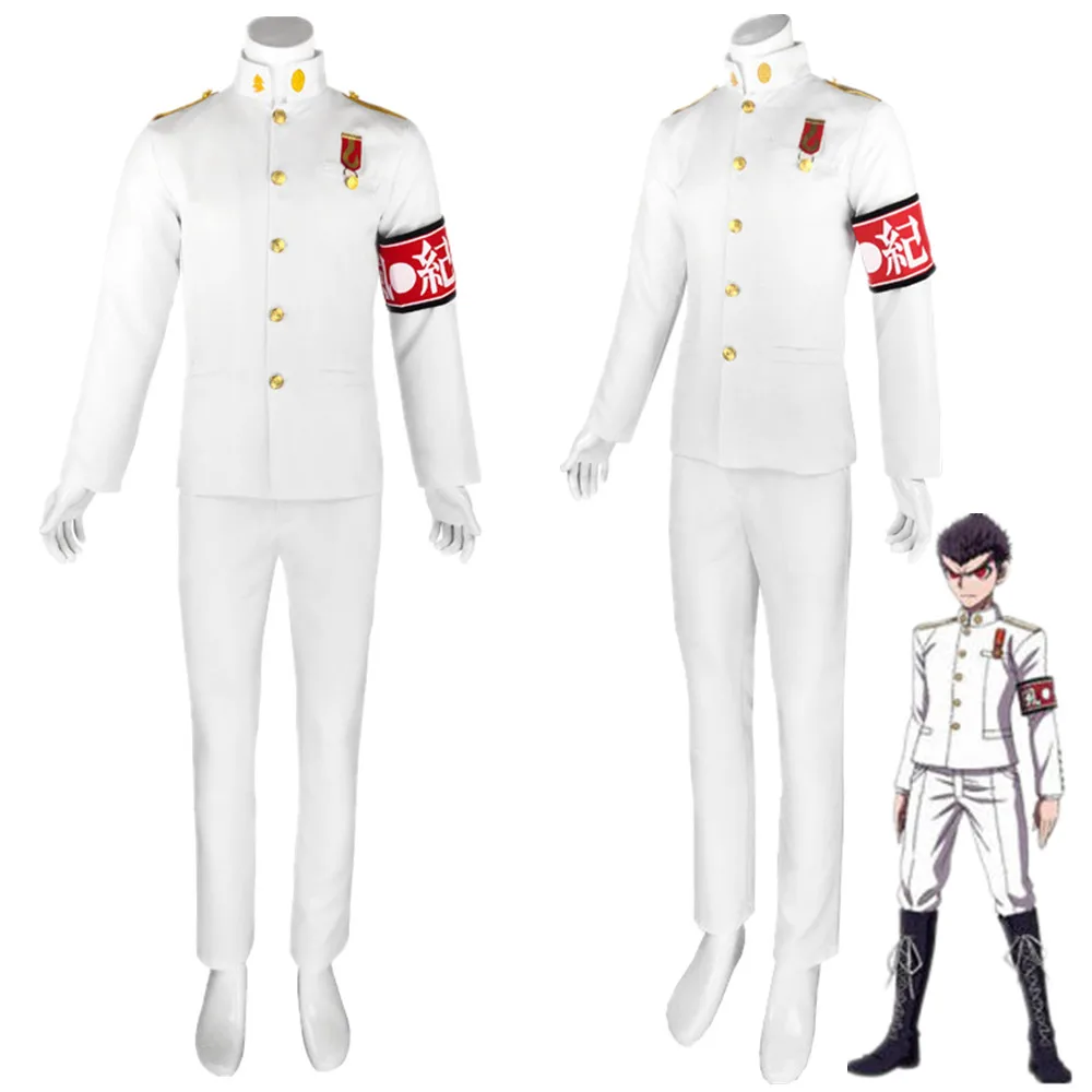 Anime Danganronpa Cosplay Costume Ishimaru Kiyotaka Men Uniform Halloween Party Coat Pants Gloves Armband Suit
Anime Danganronpa Cosplay Costume Ishimaru Kiyotaka Men Uniform Halloween Party Coat Pants Gloves Armband Suit
