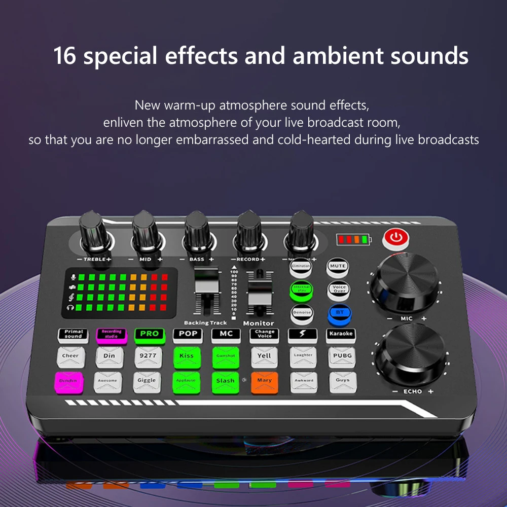 F998 Professional Sound Card BM800 Capacitive Suspension Microphone Set live Sound Card Audio Equipment Recording Live Karaoke
F998 Professional Sound Card BM800 Capacitive Suspension Microphone Set live Sound Card Audio Equipment Recording Live Karaoke