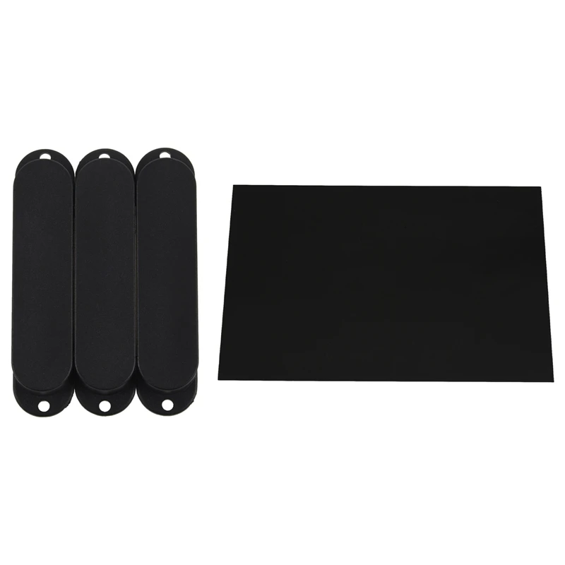 Black Closed Single Coil Pickup Covers & Guitar Bass Pickguard Sheet Scratch Plate Blank Material 1 Ply Black 43 X 29 Cm
Black Closed Single Coil Pickup Covers & Guitar Bass Pickguard Sheet Scratch Plate Blank Material 1 Ply Black 43 X 29 Cm